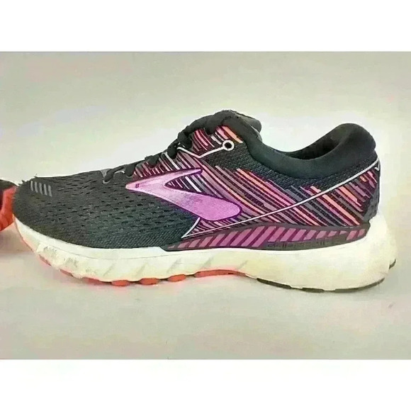 Brooks Adrenaline 19 GTS 9.5 WIDE Womens Running Shoes DNA Track Purple Black - Picture 5 of 9